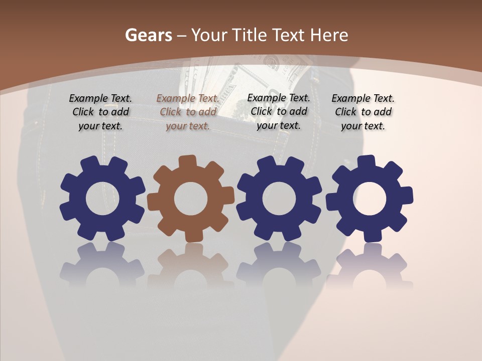 White Background Women Elder PowerPoint Template