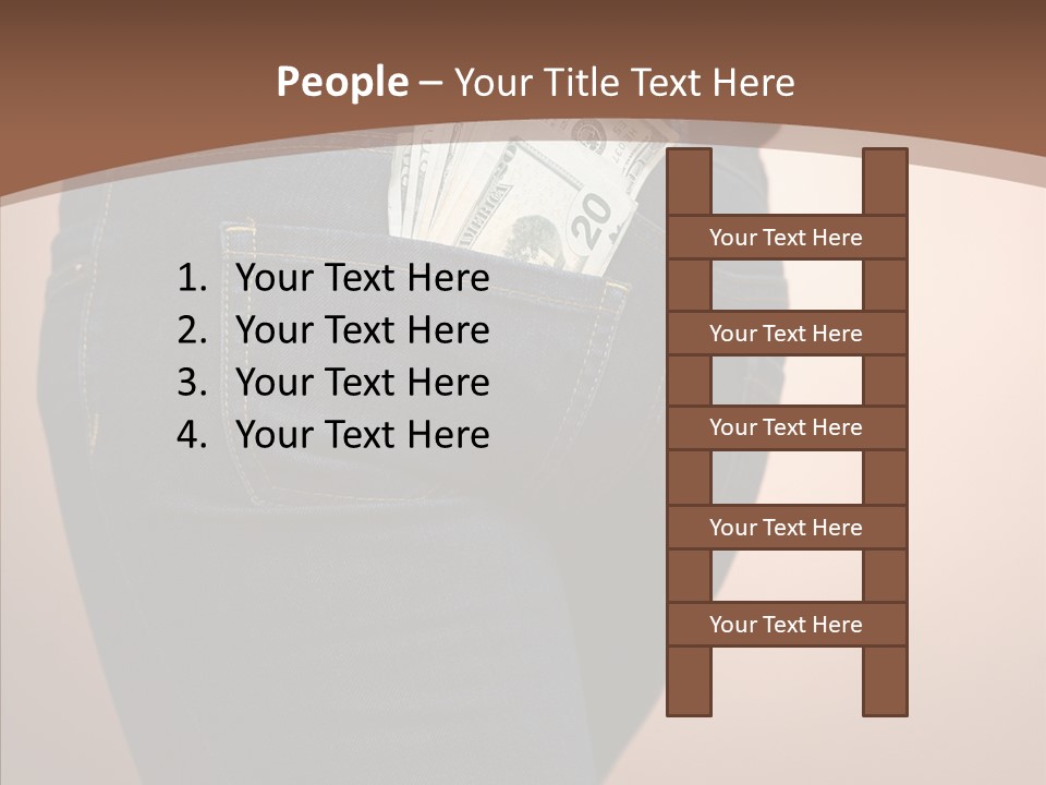 White Background Women Elder PowerPoint Template