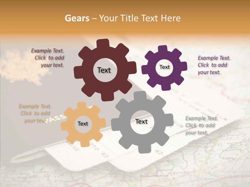 White Background Elder Assist PowerPoint Template