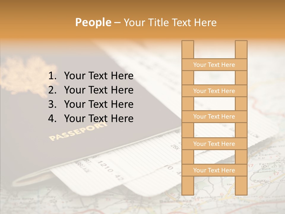 White Background Elder Assist PowerPoint Template