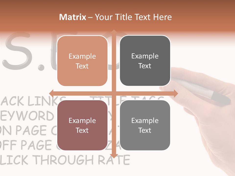 Female Helping Hand White PowerPoint Template