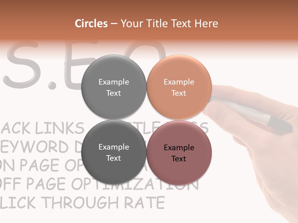 Female Helping Hand White PowerPoint Template