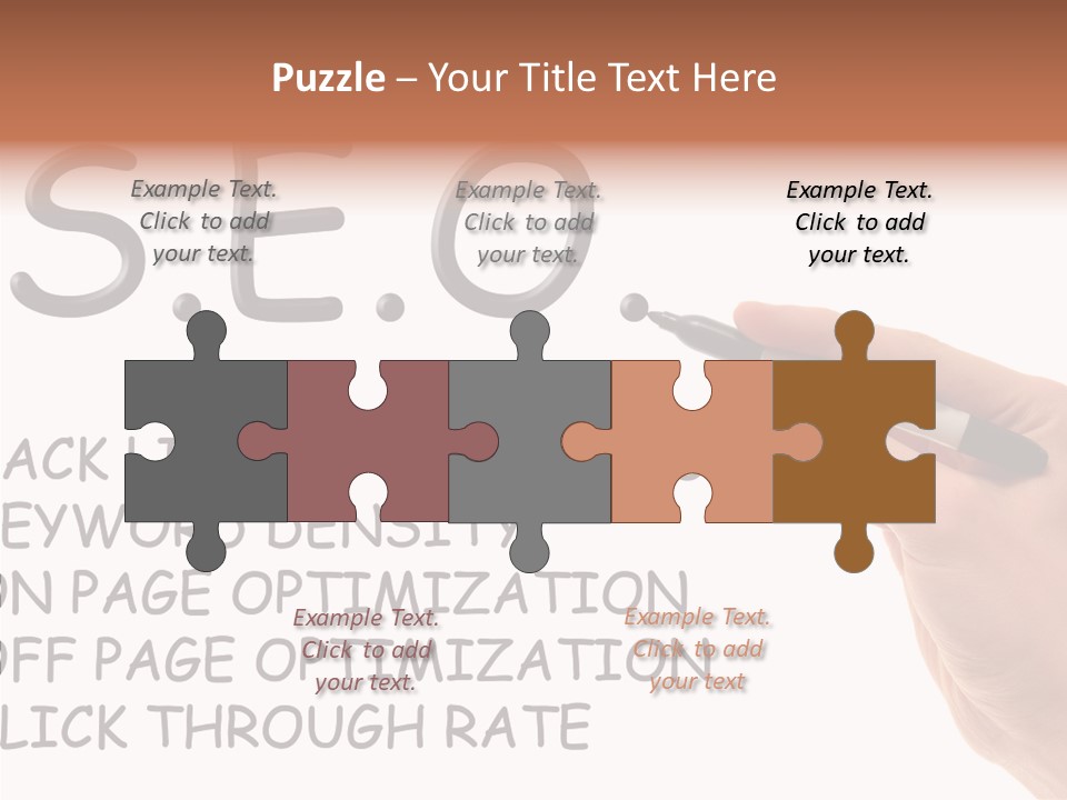 Female Helping Hand White PowerPoint Template