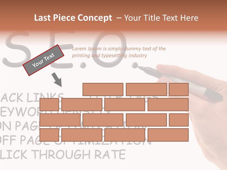 Female Helping Hand White PowerPoint Template