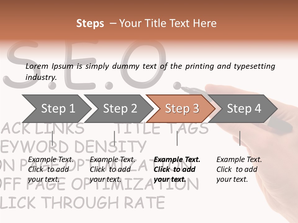 Female Helping Hand White PowerPoint Template