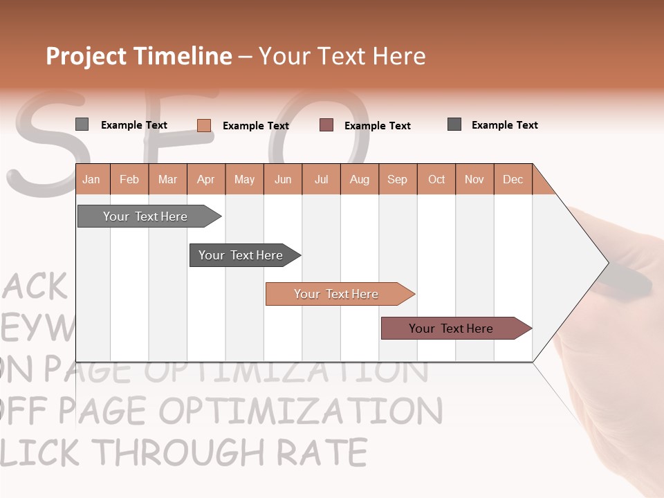 Female Helping Hand White PowerPoint Template