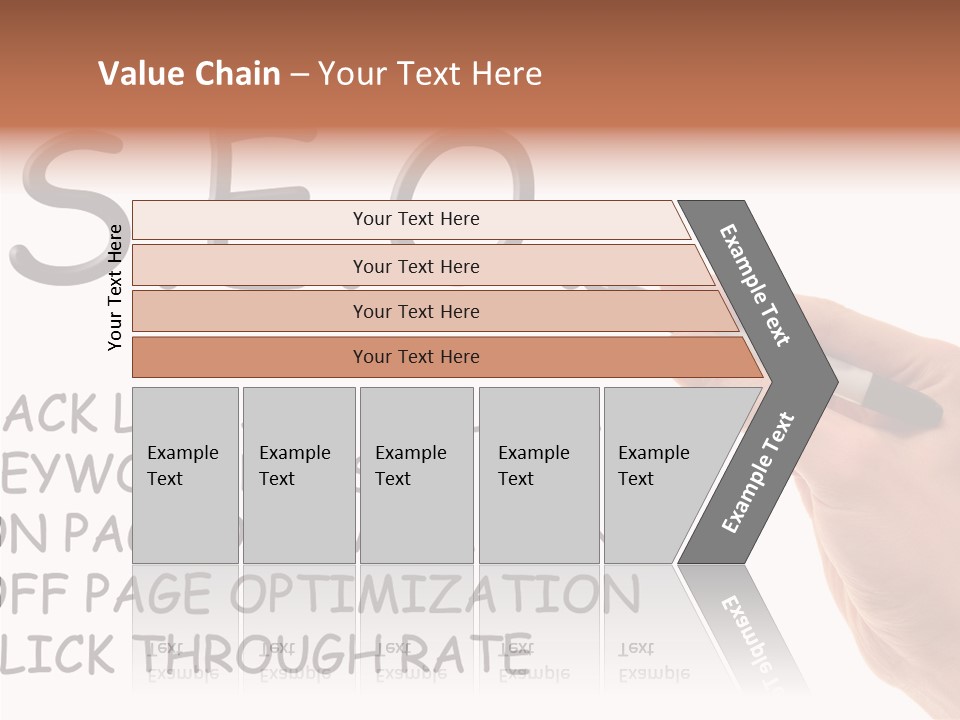 Female Helping Hand White PowerPoint Template