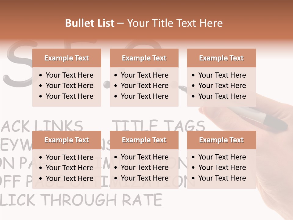 Female Helping Hand White PowerPoint Template