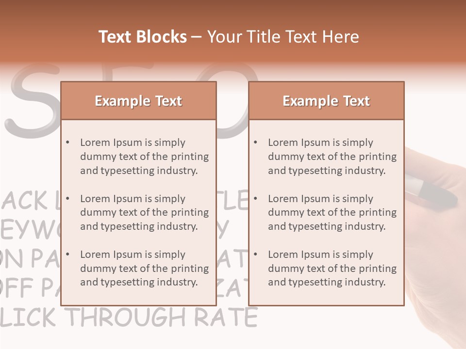 Female Helping Hand White PowerPoint Template