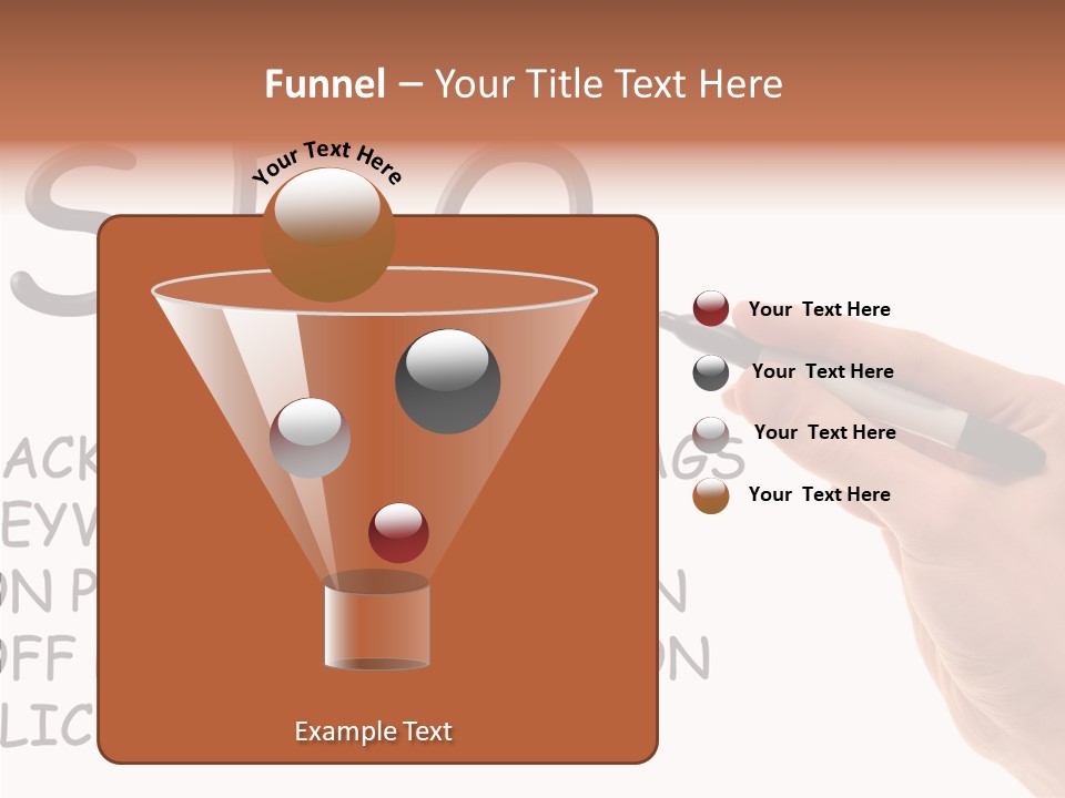Female Helping Hand White PowerPoint Template