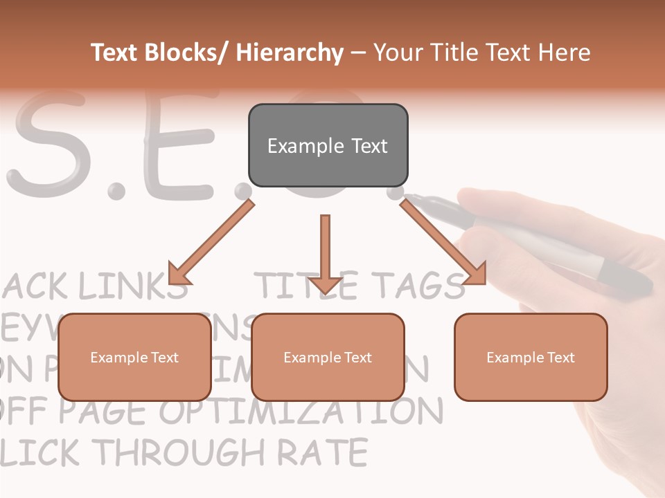 Female Helping Hand White PowerPoint Template