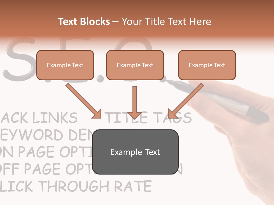Female Helping Hand White PowerPoint Template