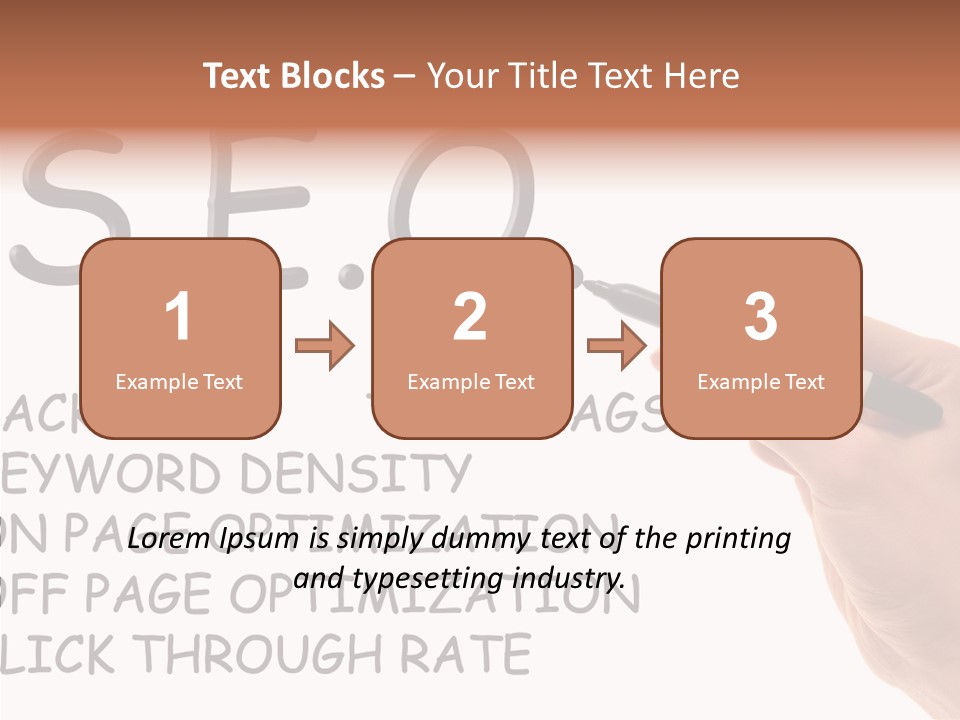 Female Helping Hand White PowerPoint Template