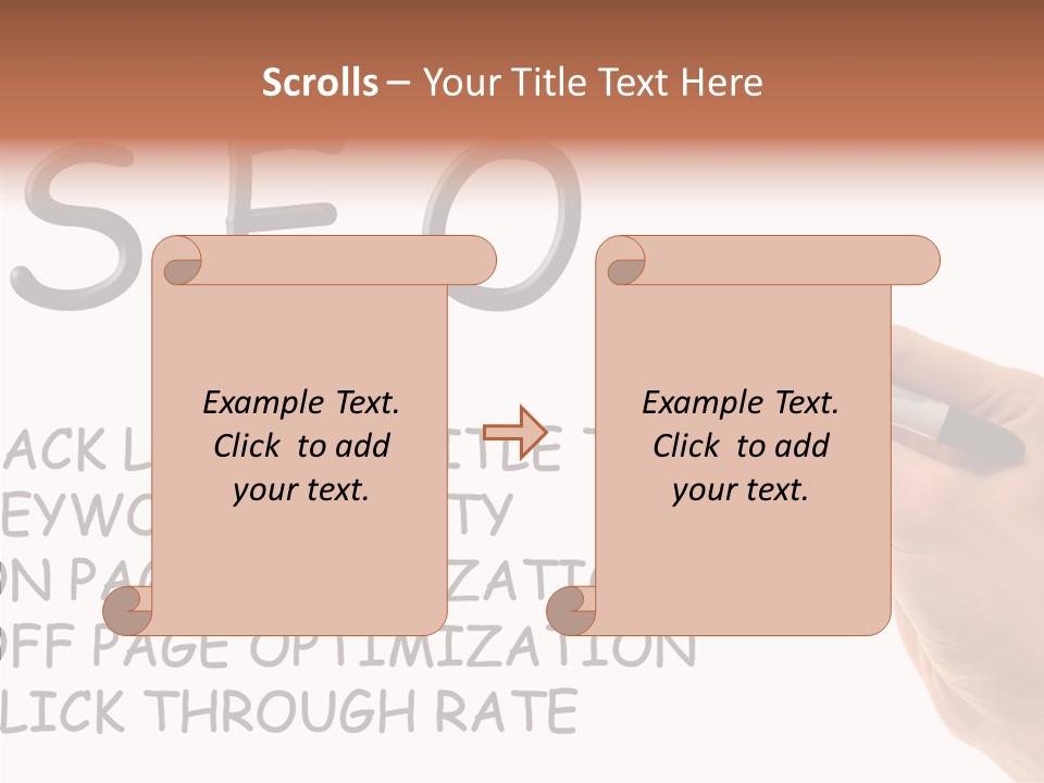 Female Helping Hand White PowerPoint Template