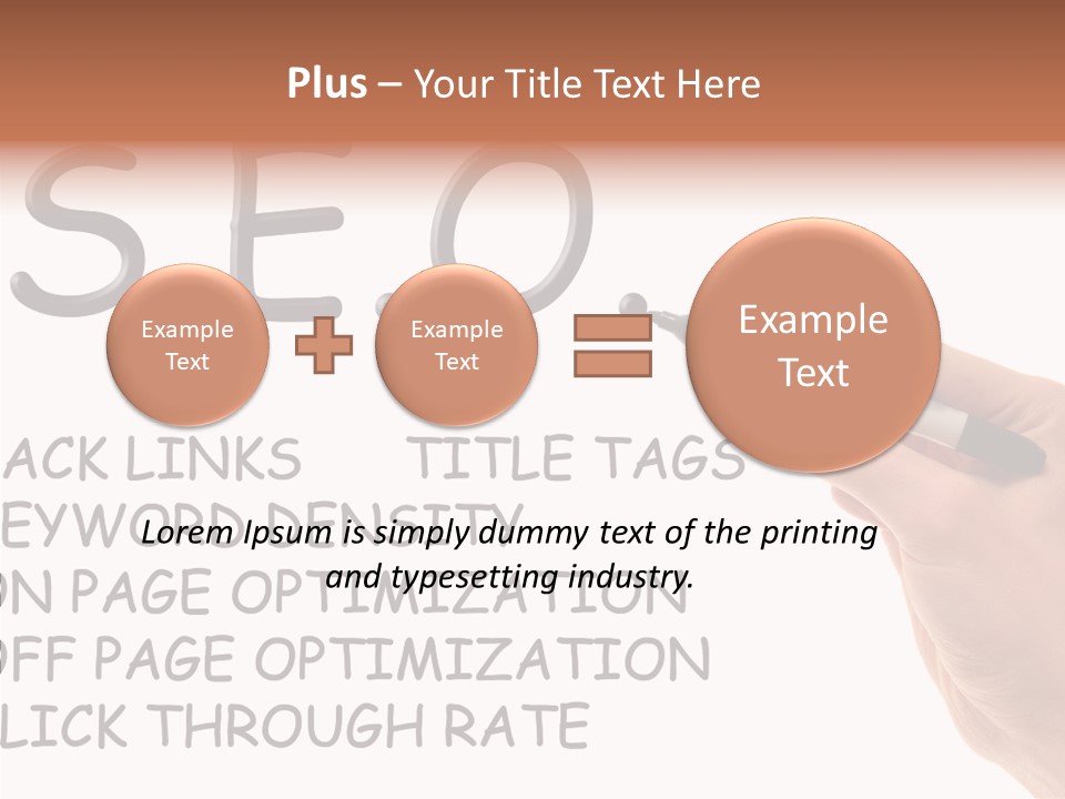Female Helping Hand White PowerPoint Template