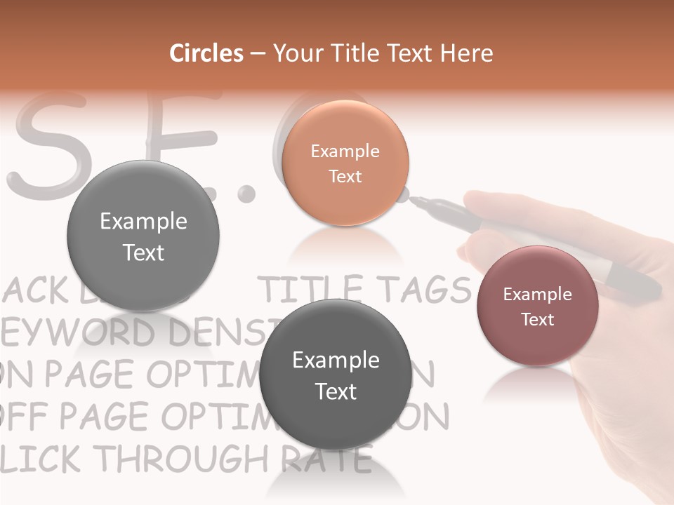 Female Helping Hand White PowerPoint Template