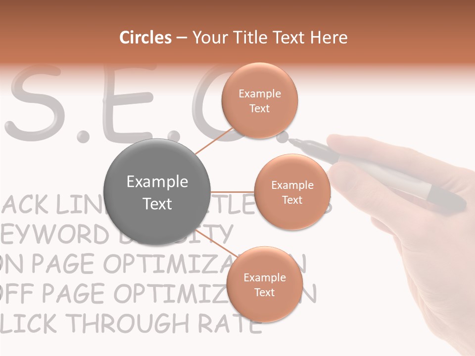 Female Helping Hand White PowerPoint Template
