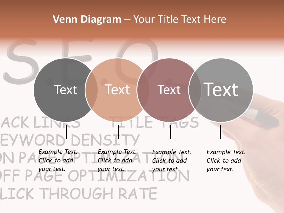 Female Helping Hand White PowerPoint Template