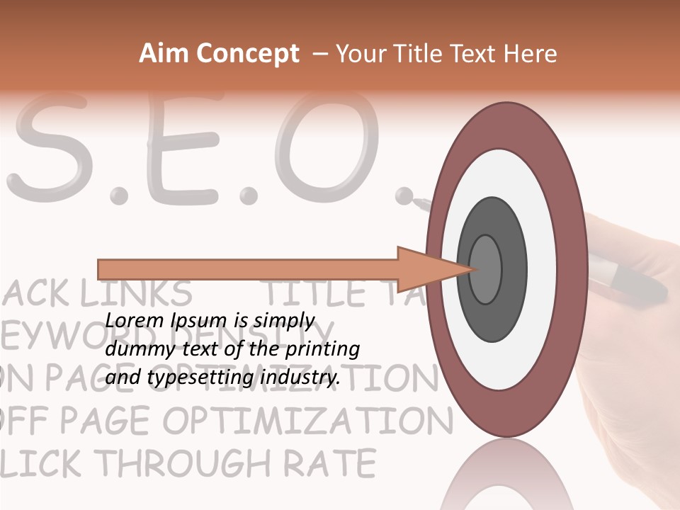 Female Helping Hand White PowerPoint Template