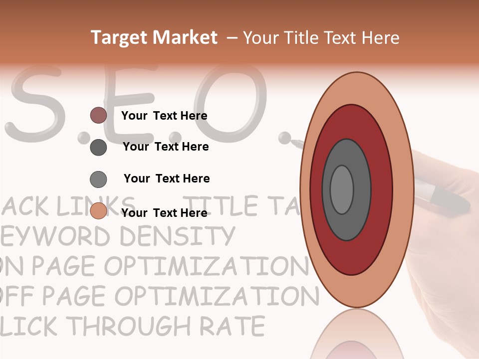 Female Helping Hand White PowerPoint Template