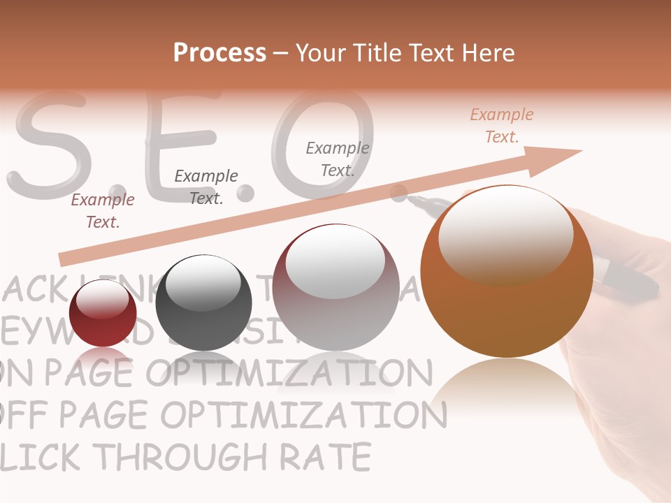 Female Helping Hand White PowerPoint Template