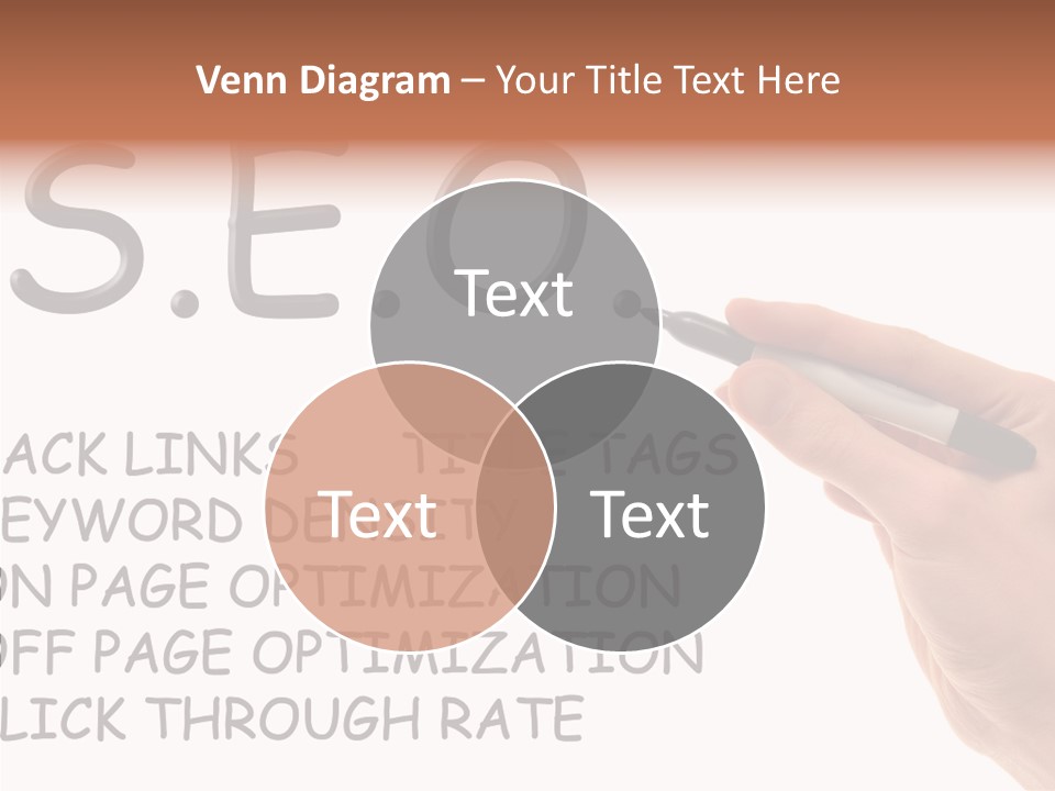 Female Helping Hand White PowerPoint Template