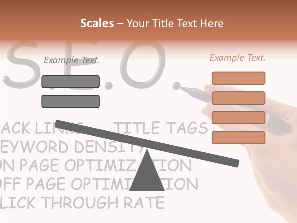 Female Helping Hand White PowerPoint Template