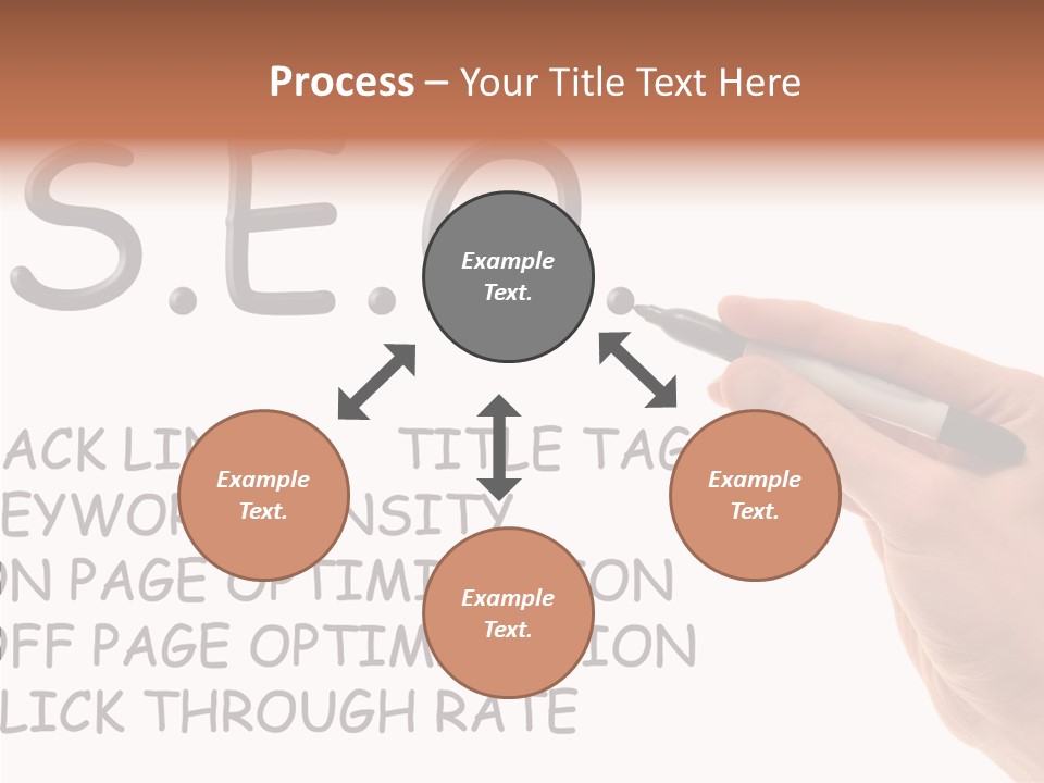 Female Helping Hand White PowerPoint Template
