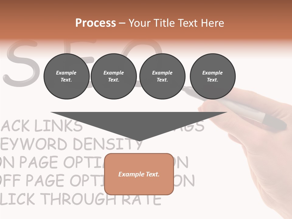 Female Helping Hand White PowerPoint Template