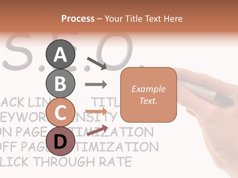 Female Helping Hand White PowerPoint Template