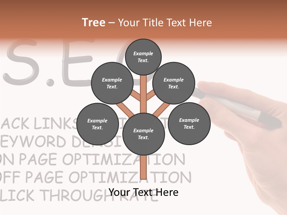 Female Helping Hand White PowerPoint Template