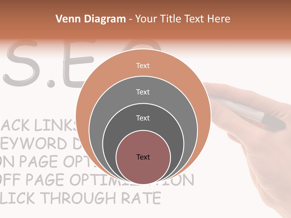 Female Helping Hand White PowerPoint Template