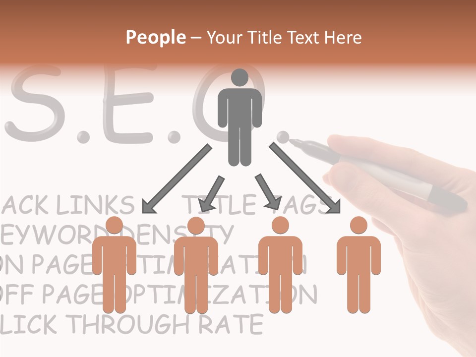 Female Helping Hand White PowerPoint Template