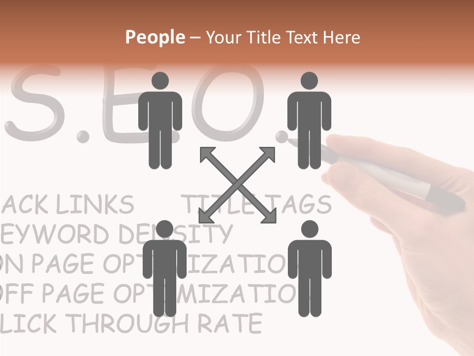 Female Helping Hand White PowerPoint Template