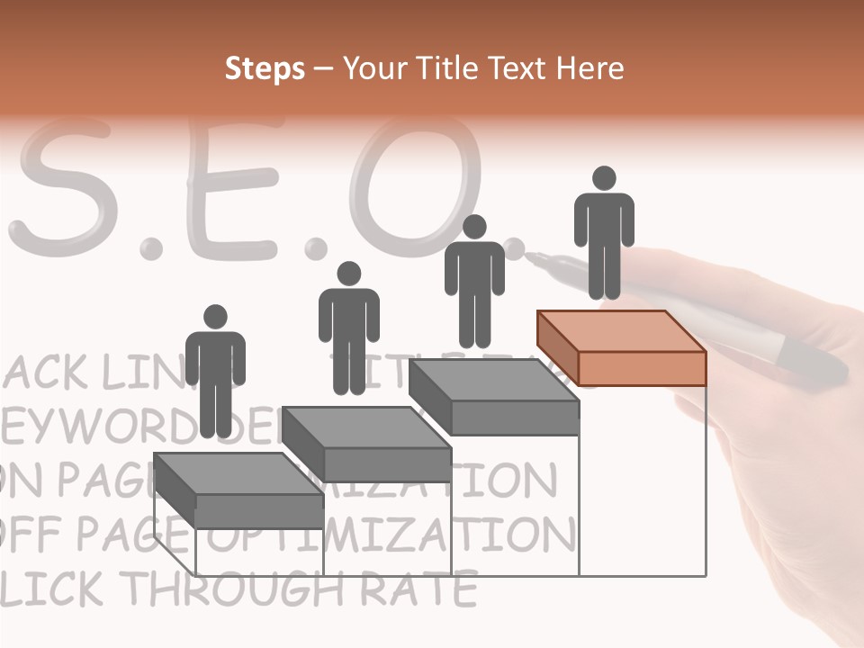 Female Helping Hand White PowerPoint Template