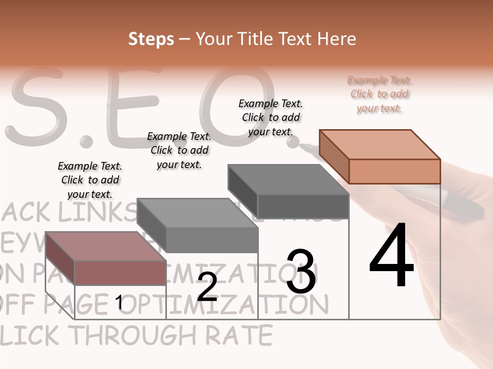 Female Helping Hand White PowerPoint Template
