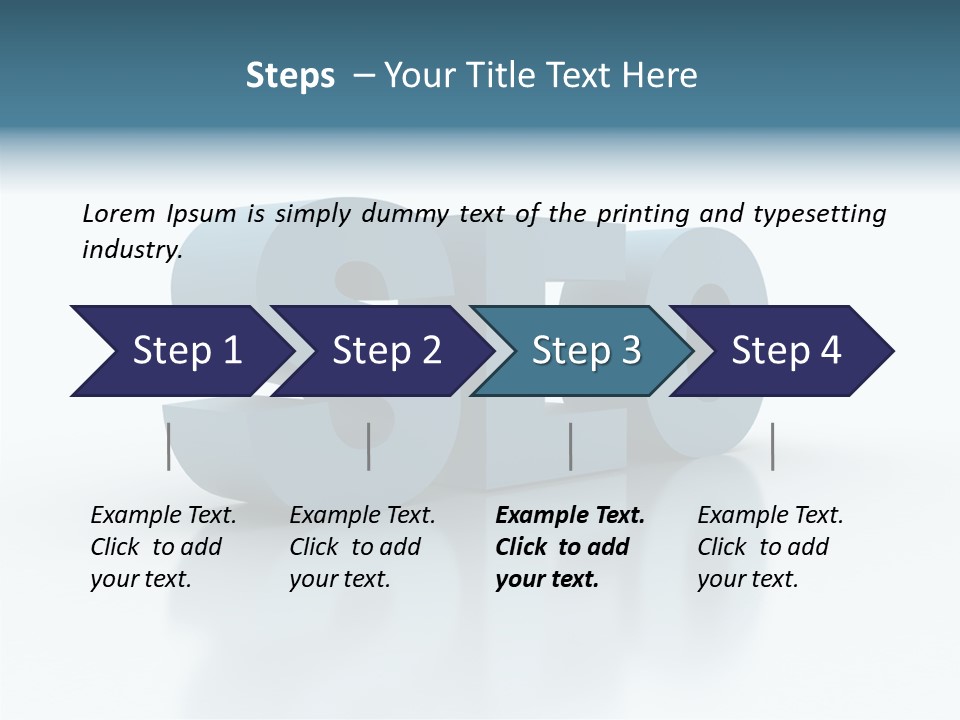 White Aging Finger PowerPoint Template