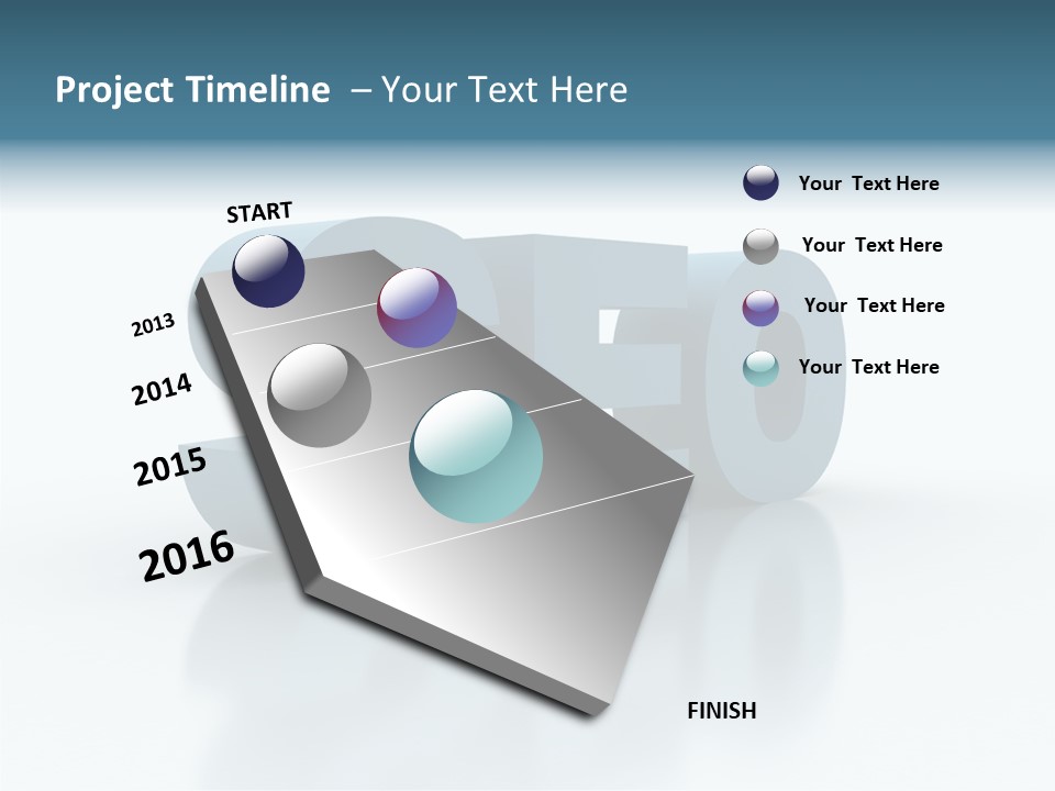 White Aging Finger PowerPoint Template
