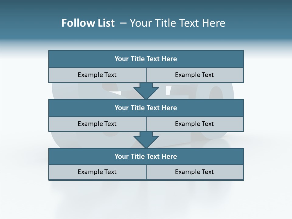 White Aging Finger PowerPoint Template
