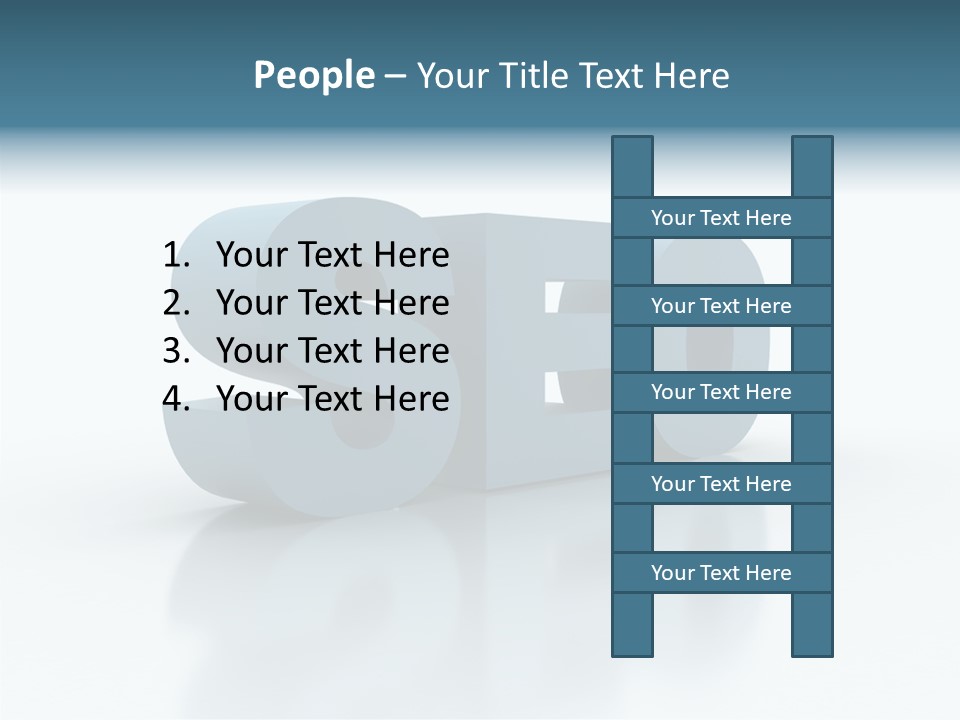 White Aging Finger PowerPoint Template