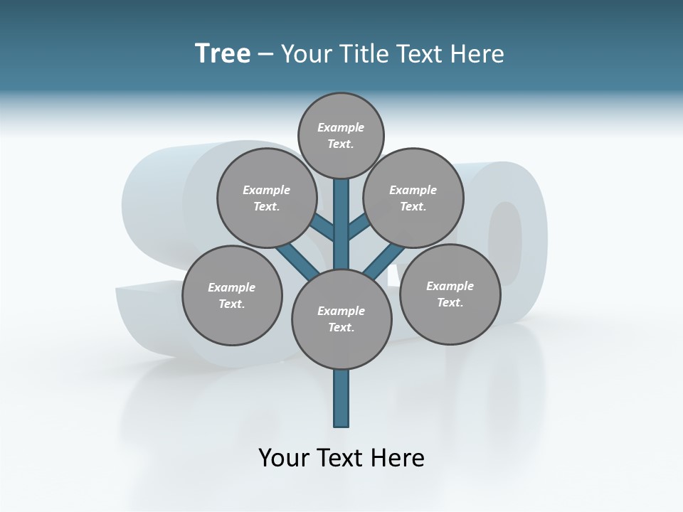 White Aging Finger PowerPoint Template