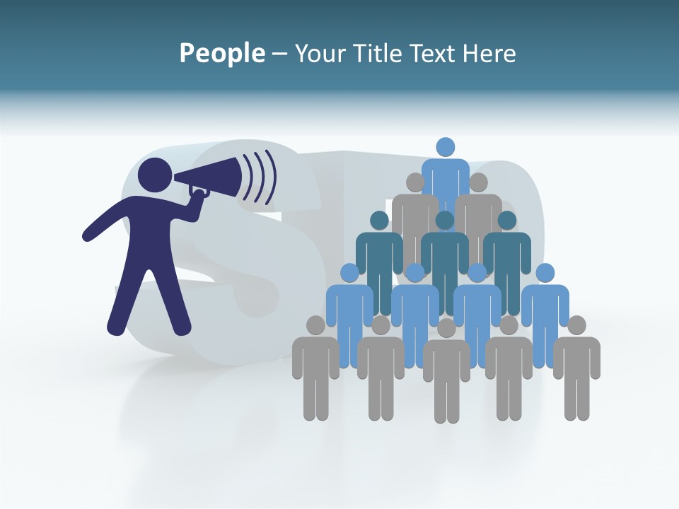 White Aging Finger PowerPoint Template