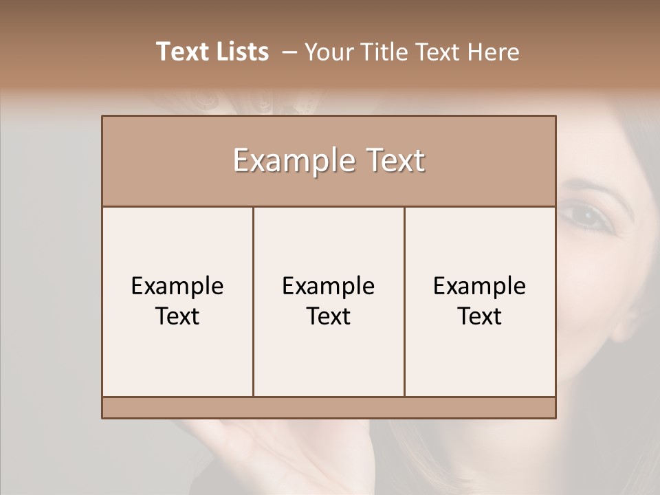 Togetherness  Closeup PowerPoint Template