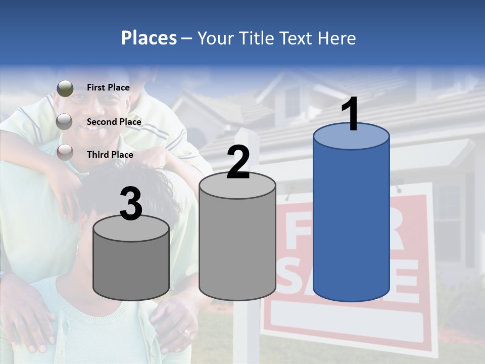 Touching Closeup Elder PowerPoint Template