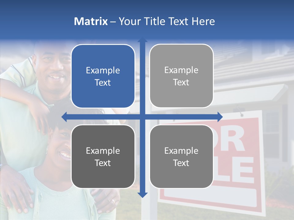 Touching Closeup Elder PowerPoint Template
