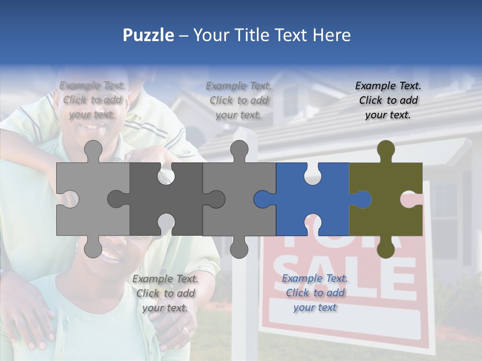 Touching Closeup Elder PowerPoint Template