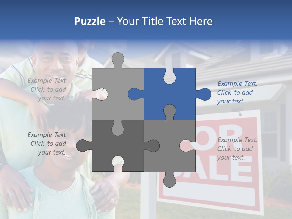 Touching Closeup Elder PowerPoint Template