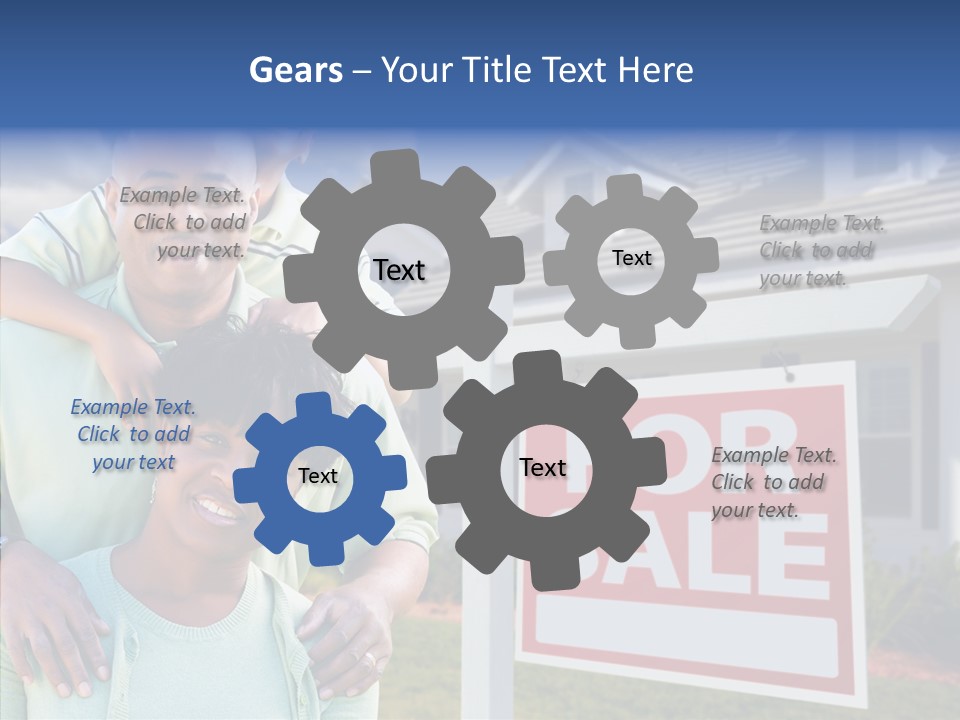 Touching Closeup Elder PowerPoint Template