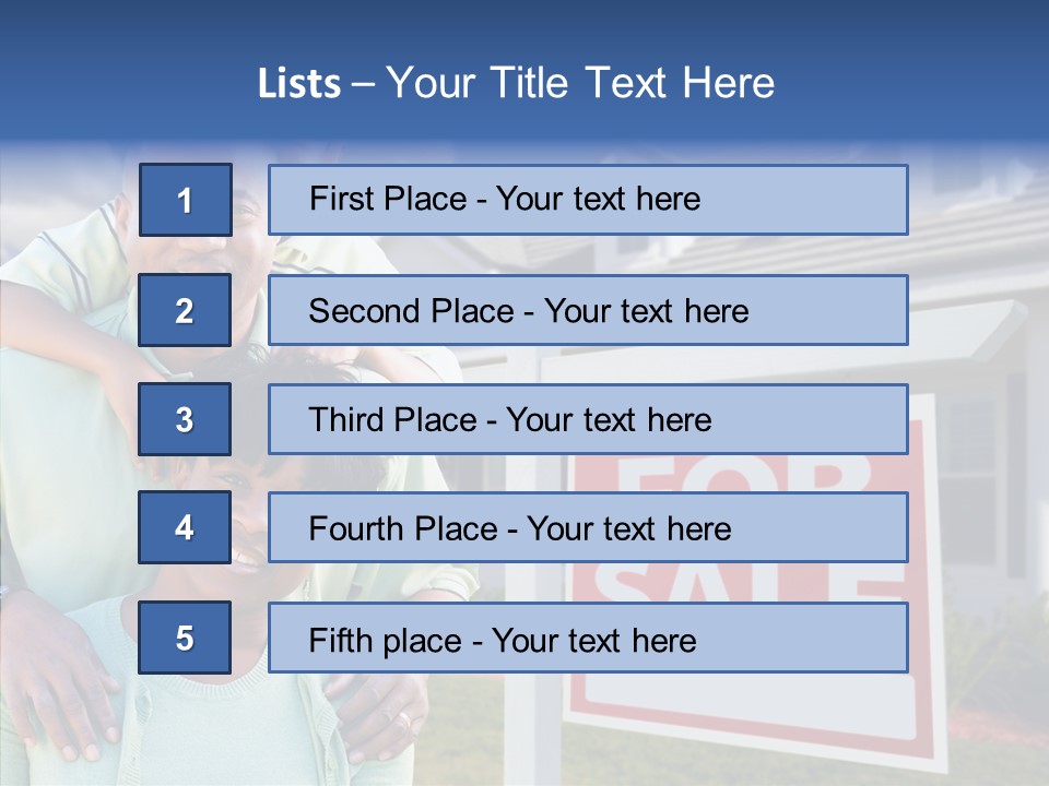 Touching Closeup Elder PowerPoint Template