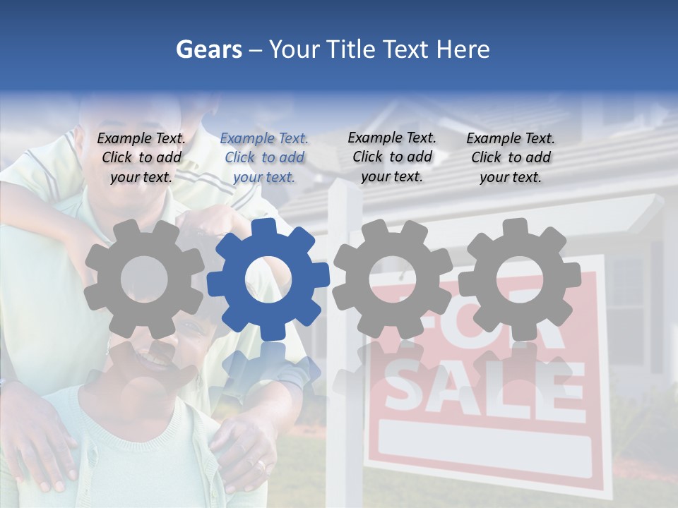 Touching Closeup Elder PowerPoint Template